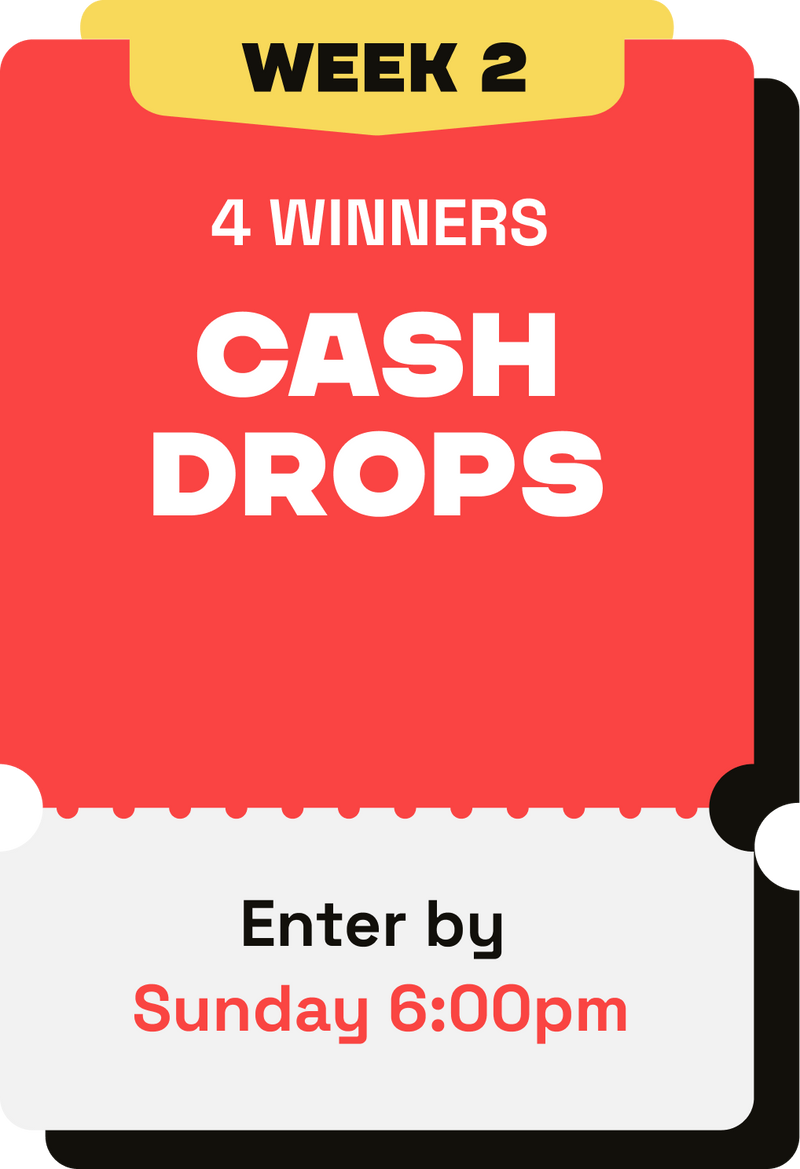 Weekly draw prize