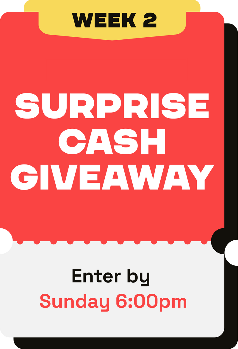 Weekly draw prize